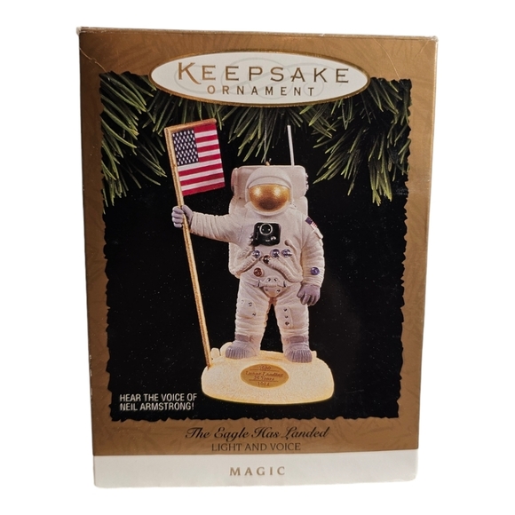 Hallmark Keepsake Magic Neil Armstrong Christmas Ornament The Eagle Had Landed - Picture 1 of 11